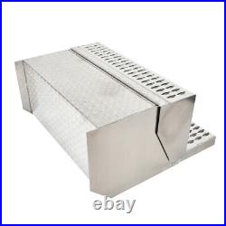 31''×30''×15''Aluminum Diamond Plate Step Battery Box Tool Box For 378 379 389