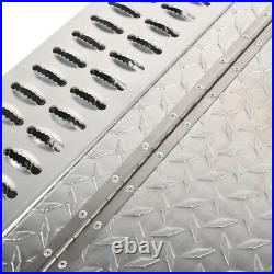 31''×30''×15''Aluminum Diamond Plate Step Battery Box Tool Box For 378 379 389
