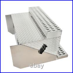 31''×30''×19''Aluminum Diamond Plate Step Battery Box Tool Box For 378 379 389