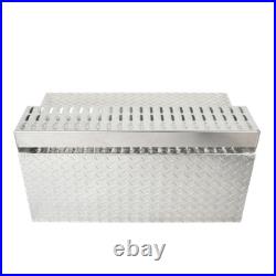 31'' x 30 x 19 Aluminum Diamond Plate Step Tool Box Battery Box
