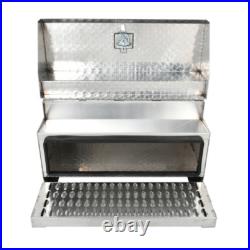 31x30x15 Inch Aluminum Diamond Plate Step Tool Box Battery Box