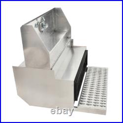 31x30x15 Inch Aluminum Diamond Plate Step Tool Box Battery Box