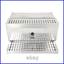 31x30x15 Inch Aluminum Diamond Plate Step Tool Box Battery Box