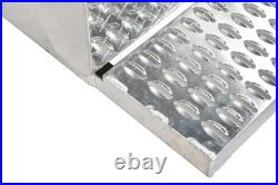 31x30x15 Silver Aluminum Truck Tool Box Diamond Plate Cab Entry Battery Box