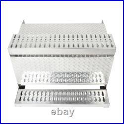31x30x19 Inch Aluminum Diamond Plate Step Tool Box Battery Box