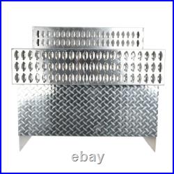 31x30x19 Inch Aluminum Diamond Plate Step Tool Box Battery Box