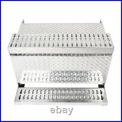 31x30x19 Silver Aluminum Truck Tool Box Diamond Plate Cab Entry Battery Box