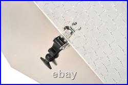 31x30x19 Silver Aluminum Truck Tool Box Diamond Plate Cab Entry Battery Box