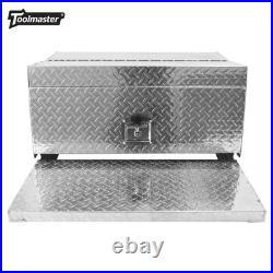 31x32x15 Aluminum Semi Truck Cab Entry Battery Tool Box Storage withLock Silver