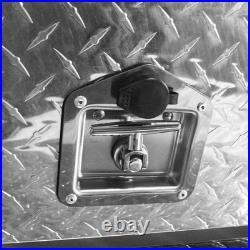 31x32x15 Aluminum Semi Truck Cab Entry Battery Tool Box Storage withLock Silver