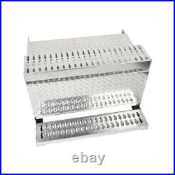 31x 30x19 Cab Entry Tool Box Step Battery ToolBox Aluminum Diamond Plate