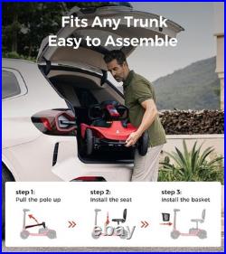 4-Wheel Mobility Scooter for Adults Seniors 25 Mile Electric Scooter /Rollator