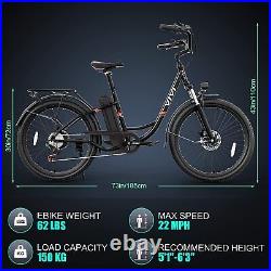 500W Electric Bike, 26in Tire Mountain Bicycle Beach e-Bike with48V Battery 22mph