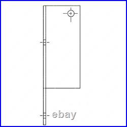 621871001 Battery Box Bracket Right Side, Aluminum, 0.13 In. For Freightliner