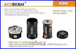 Acebeam X80 25000 Lumen LED Flashlight Searchlight with Battery Box