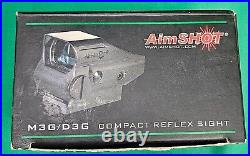 AimSHOT Compact Reflex Sight Multi Dot Green Reticle M3G 34mm Lens Open Box