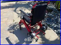 Air Hawk Foldable Power Wheelchair. 2x Batteries 24mi range 41lbs. Open box