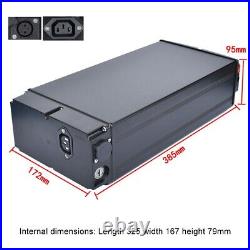 Aluminum Alloy Battery Box Holder Case for Ebike 186521700 Black Color