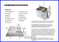 Aluminum Battery Relocation Kit Off-Road Universal Design withTray Cables Hardware