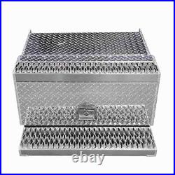 Aluminum Diamond Plate Step 30In Tool Box Battery Box For Peterbilt 378 379 389