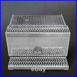 Aluminum Diamond Plate Step 30In Tool Box Battery Box For Peterbilt 378 379 389