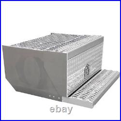 Aluminum Diamond Plate Step 30In Tool Box Battery Box For Peterbilt 378 379 389