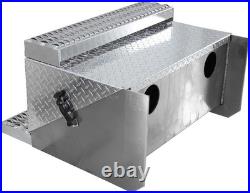Aluminum Diamond Plate Step Battery Box Tool Box 30'' For Peterbilt 378 379 389