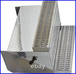 Aluminum Diamond Plate Step Battery Box Tool Box 30'' For Peterbilt 378 379 389