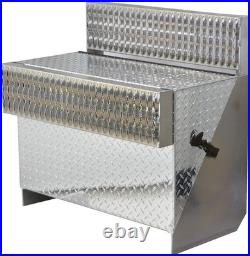 Aluminum Diamond Plate Step Battery Box Tool Box 30'' For Peterbilt 378 379 389