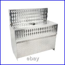 Aluminum Diamond Plate Step Tool Box Battery Box 31X30X15 Fits 378 379 389