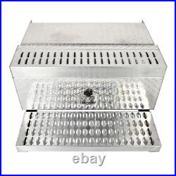Aluminum Diamond Plate Step Tool Box Battery Box 31X30X15 Fits 378 379 389