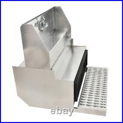 Aluminum Diamond Plate Step Tool Box Battery Box 31X30X15 Fits 378 379 389