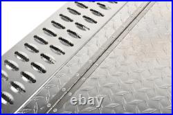 Aluminum Diamond Plate Step Tool Box Battery Box 31x30x15 Inch