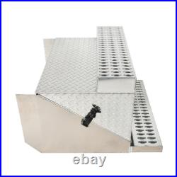 Aluminum Diamond Plate Step Tool Box Battery Box 31x30x19 Inch