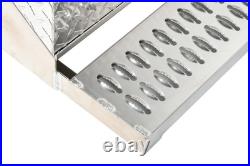 Aluminum Diamond Plate Step Tool Box Battery Box 31x30x19 Inch