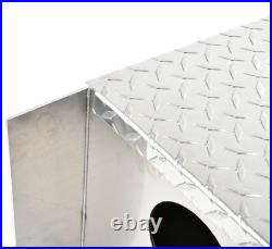 Aluminum Diamond Plate Step Tool Box Battery Box 31x30x19 Inch