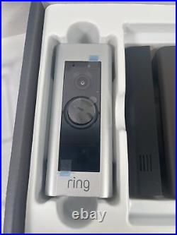 BRAND NEW, Open Box Ring Video Doorbell Pro and Chime Pro Bundle Satin Nickel