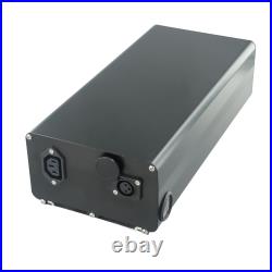 Battery Box Ebike Shelf Large Capacity 1865/21700 Aluminum Alloy Black