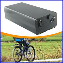 Battery Box Ebike Shelf Large Capacity 1865/21700 Aluminum Alloy Black