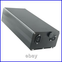 Battery Box Ebike Shelf Large Capacity 1865/21700 Aluminum Alloy Black