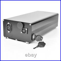 Battery Box Ebike Shelf Large Capacity 1865/21700 Aluminum Alloy Black