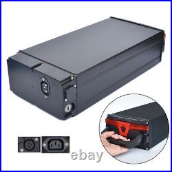 Black Electric Bike Battery Box Ebike 1865/21700 Large Capacity Holder Case