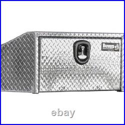 Buyers #1705166, 14x12x24 Diamond Tread Aluminum Truck Box with Slanted Back