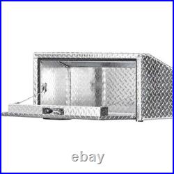 Buyers #1705169, 14x12x30 Diamond Tread Aluminum Truck Box with Slanted Back