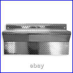 CSM Diamond Plate Aluminum Battery Box Cover, 45 Inch For Kenworth