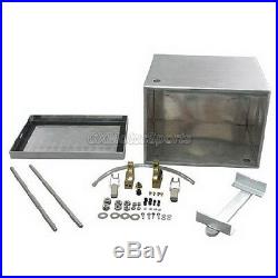 CXRacing Polished Aluminum Relocation Battery Box Kit