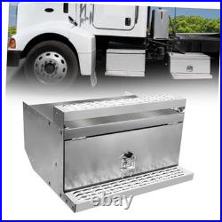 Cab Entry Battery Box, 30 inch Steel Step Semi Truck Tool Box fit for Peterbilt