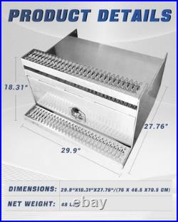 Cab Entry Battery Box, 30 inch Steel Step Semi Truck Tool Box fit for Peterbilt