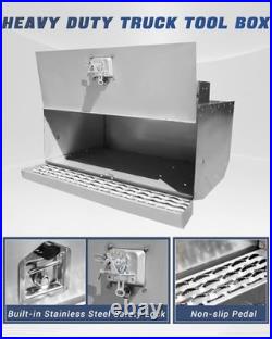 Cab Entry Battery Box, 30 inch Steel Step Semi Truck Tool Box fit for Peterbilt