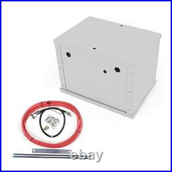 Complete Aluminum Battery Box Battery Relocation Kit Trunk Fit For All Cars